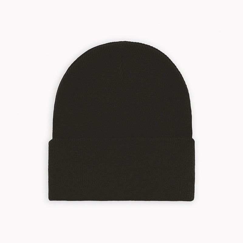 Bonnet Dickies Noir – Maille Acrylique à Revers – Chaleur & Style Urbain