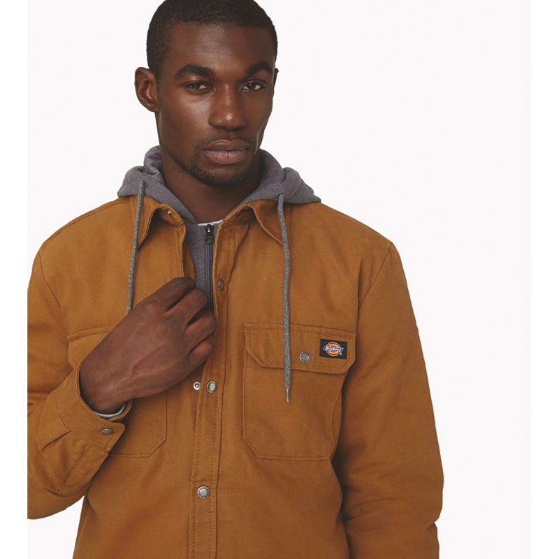 Dickies Veste de Travail à Capuche – Tissu Duck 100% Coton Ultra Résistant – Look Workwear Authentique