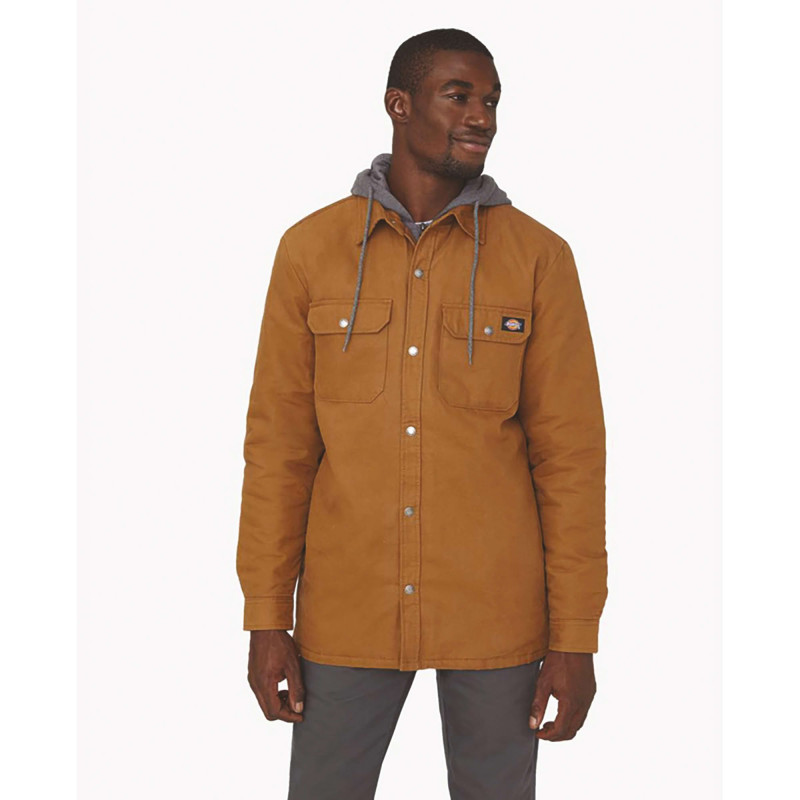Dickies Veste de Travail à Capuche – Tissu Duck 100% Coton Ultra Résistant – Look Workwear Authentique