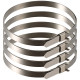 Jeu de 4 colliers de serrage lisses 35 cm et 55 cm