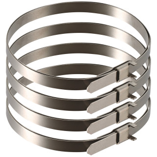 Jeu de 4 colliers de serrage lisses 35 cm et 55 cm