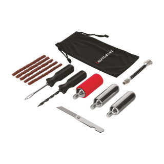 Kit réparation pneu moto quad avec cartouches