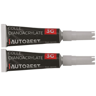 Lot de 2 tubes de colle super forte 3G