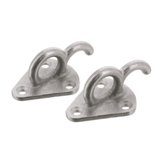 Lot de 2 crochets 2 en 1 pour fixation bâche