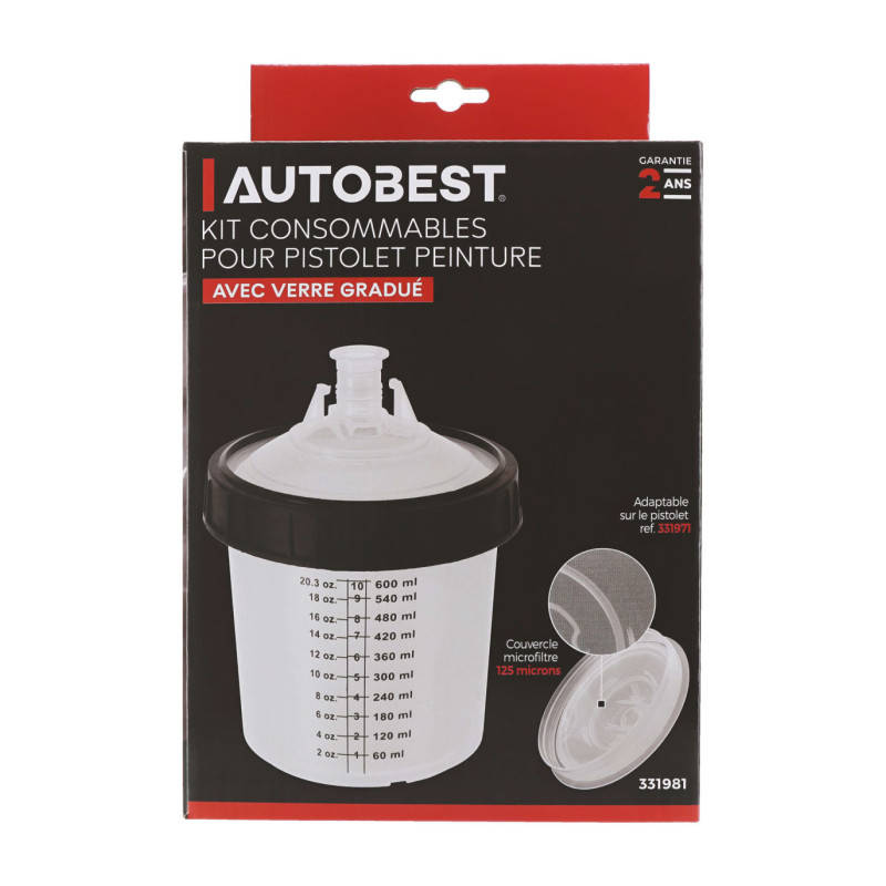 Kit consommables pour pistolet peinture