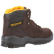 Chaussures De Sécurité Hautes – Caterpillar Striver Marron S3 SRC – Tige Cuir Nubuck & Nylon Waterproof – Embout Acier – Homme