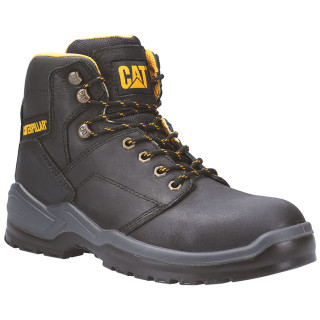 Chaussures De Sécurité Hautes – Caterpillar Striver Noir S3 SRC – Tige Cuir Nubuck & Nylon Waterproof – Embout Acier – Homme