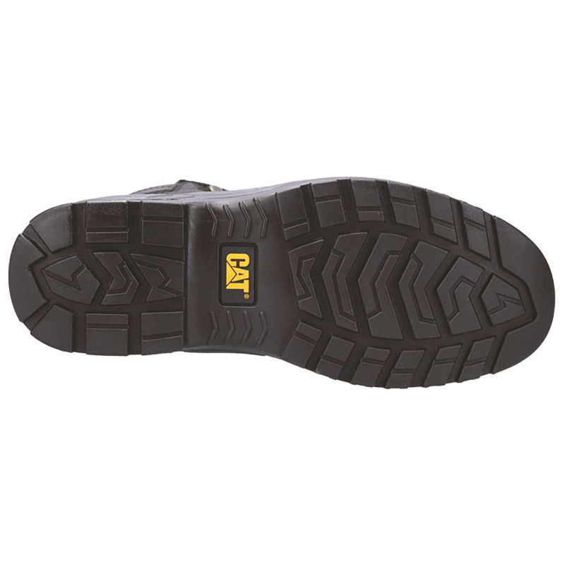 Chaussures De Sécurité Hautes – Caterpillar Striver Noir S3 SRC – Tige Cuir Nubuck & Nylon Waterproof – Embout Acier – Homme