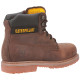 Chaussures De Sécurité Hautes – Caterpillar Powerplant Marron S3 HRO SRA – Cuir Nubuck Waterproof – Embout Acier – Homme