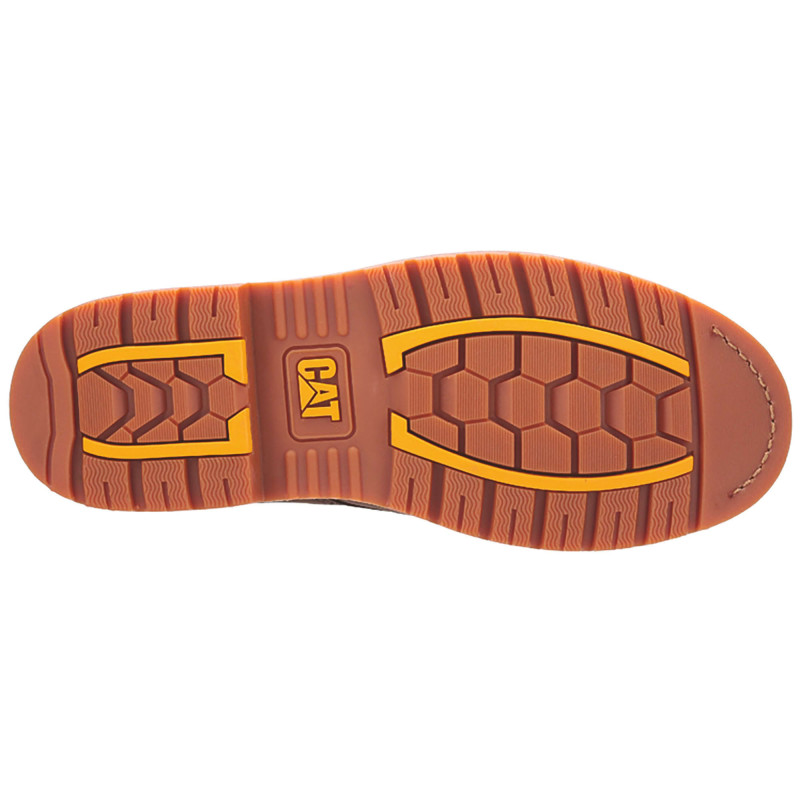 Chaussures De Sécurité Hautes – Caterpillar Powerplant Marron S3 HRO SRA – Cuir Nubuck Waterproof – Embout Acier – Homme
