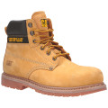 Chaussures De Sécurité Hautes – Caterpillar Powerplant Miel S3 HRO SRA – Cuir Nubuck Waterproof – Embout Acier – Homme