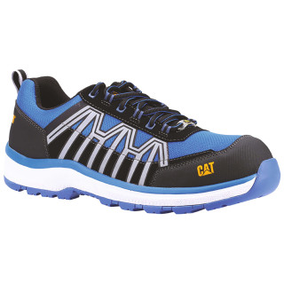 Chaussures De Sécurité Basses – Caterpillar Charge Bleu S3 HRO SRC – Microfibre & Maille – Sans Métal – Homme