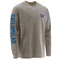 Tee-Shirt Manches Longues – Caterpillar ML Banner Gris – 100% Coton – Confort Travail Extérieur
