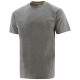 Tee-Shirt Manches Courtes – Caterpillar Essentials Gris – 60% Coton 40% Polyester – Léger & Confortable – Travail Extérieur