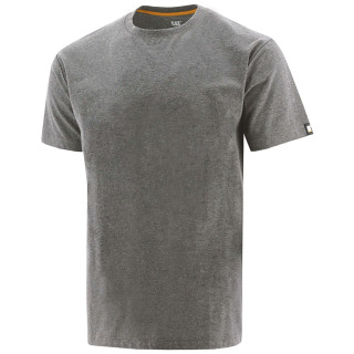 Tee-Shirt Manches Courtes – Caterpillar Essentials Gris – 60% Coton 40% Polyester – Léger & Confortable – Travail Extérieur
