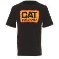 Tee-Shirt Manches Courtes – Caterpillar Diesel Power Noir – 100% Coton 200g – Coupe Droite – Confort Travail Extérieur