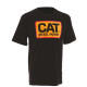 Tee-Shirt Manches Courtes – Caterpillar Diesel Power Noir – 100% Coton 200g – Coupe Droite – Confort Travail Extérieur