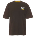 Tee-Shirt Manches Courtes – Caterpillar Trademark Noir – 100% Coton Jersey 200g – Résistant – Travail Extérieur