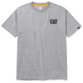 Tee-Shirt Manches Courtes – Caterpillar Trademark Gris Clair – 88% Coton 12% Polyester – Jersey 200g – Travail Extérieur