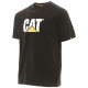Tee-Shirt Manches Courtes – Caterpillar TM Logo Noir – 100% Coton Jersey 200g – Coupe Regular – Confort Travail Extérieur