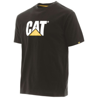 Tee-Shirt Manches Courtes – Caterpillar TM Logo Noir – 100% Coton Jersey 200g – Coupe Regular – Confort Travail Extérieur