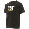 Tee-Shirt Manches Courtes – Caterpillar TM Logo Noir – 100% Coton Jersey 200g – Coupe Regular – Confort Travail Extérieur