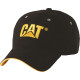 Casquette Baseball – Caterpillar Trademark Noir – 100% Polyester – Aérée – Protection Solaire Travail Extérieur