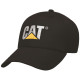 Casquette Baseball Ajustable – Caterpillar Trademark Noir – 100% Coton – Aérée – Protection Solaire Travail Extérieur
