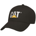 Casquette Baseball Ajustable – Caterpillar Trademark Noir – 100% Coton – Aérée – Protection Solaire Travail Extérieur