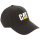 Casquette Baseball Ajustable – Caterpillar Trademark Noir – 100% Coton – Aérée – Protection Solaire Travail Extérieur