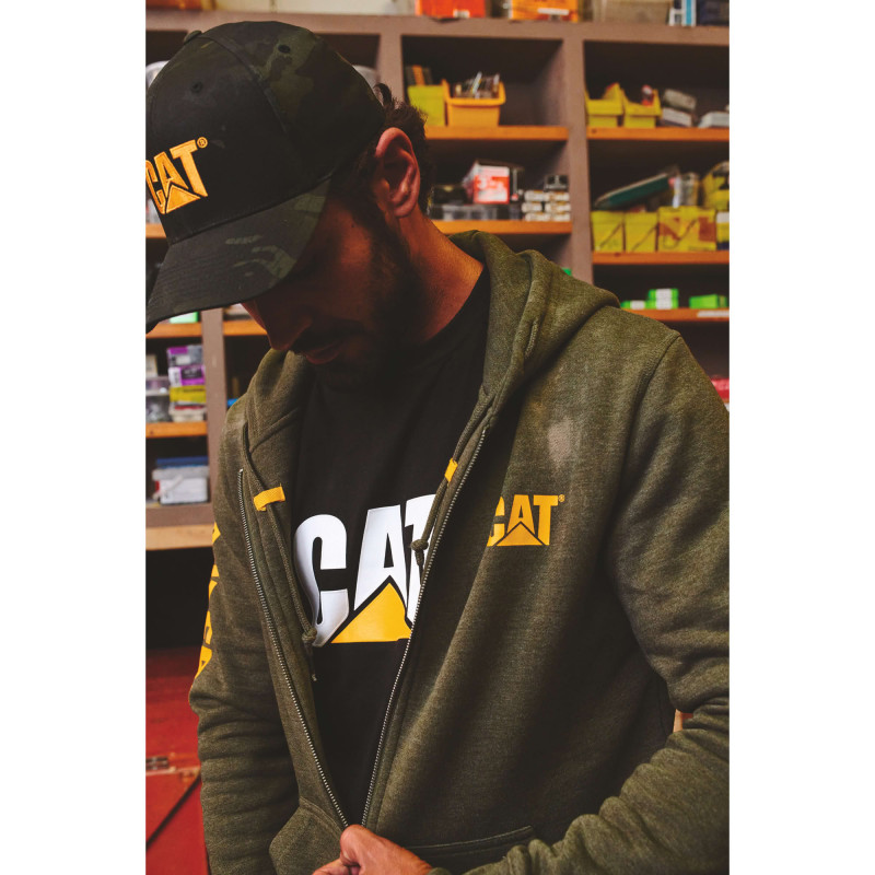 Casquette Baseball Ajustable – Caterpillar Trademark Camouflage – 100% Coton – Aérée – Protection Solaire Travail Extérieur