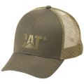 Casquette Baseball – Caterpillar Raised Logo Olive – Coton & Polyester Mesh – Ajustable – Confort Respirant