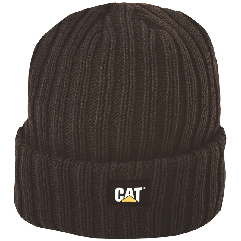 Bonnet Maille Côtelée – Caterpillar Rib Watch Noir – 100% Acrylique – Chaud & Confortable – Travail Hivernal
