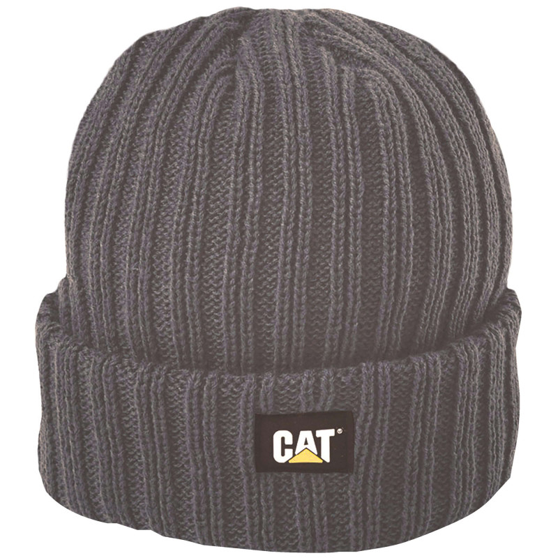 Bonnet Maille Côtelée – Caterpillar Rib Watch Gris – 100% Acrylique – Chaud & Confortable – Travail Hivernal