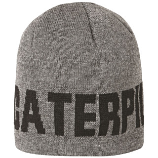 Bonnet Hiver – Caterpillar Branded Cap Gris – Acrylique & Spandex – Chaud & Confortable – Travail Froid