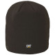 Bonnet Maille Côtelée – Caterpillar Logo Knit Noir – 100% Acrylique – Chaud & Ajustable – Travail Hivernal