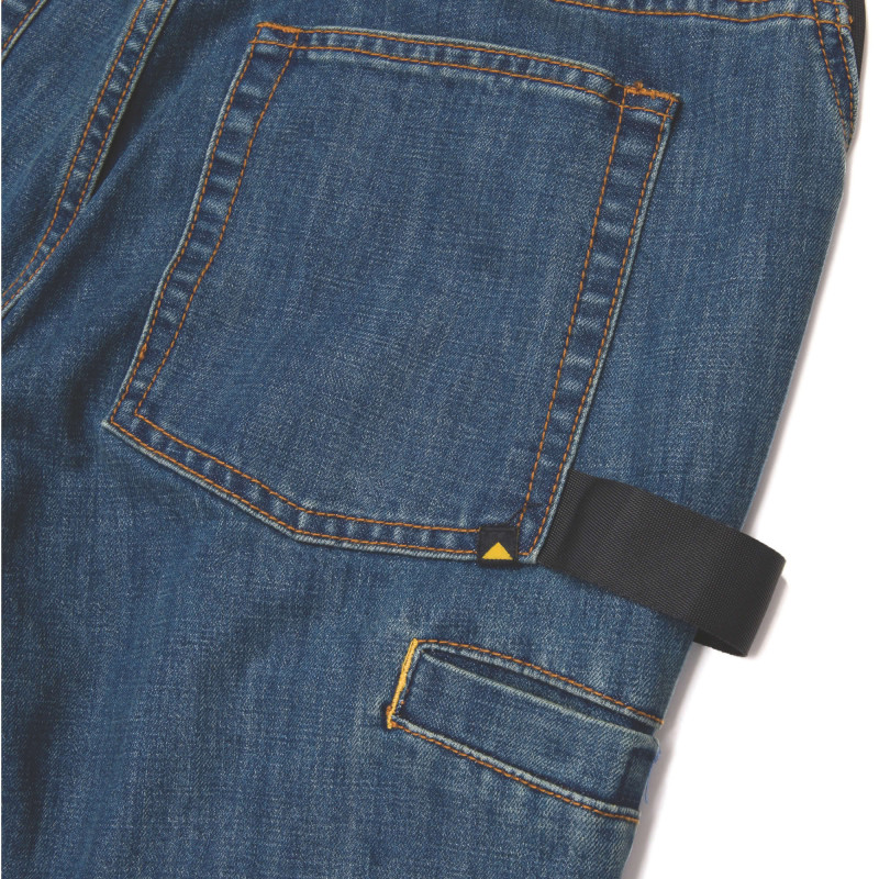 Jeans De Travail Slim – Caterpillar Trades Bleu – Denim Stretch – Multi-Poches – Confort & Résistance