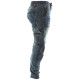 Jeans De Travail Baggy Slim – Caterpillar Dynamic Denim Bleu – 65% Coton – Taille Élastique & Cordon – Confort Durable