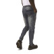 Jeans De Travail Baggy Slim – Caterpillar Dynamic Denim Bleu – 65% Coton – Taille Élastique & Cordon – Confort Durable