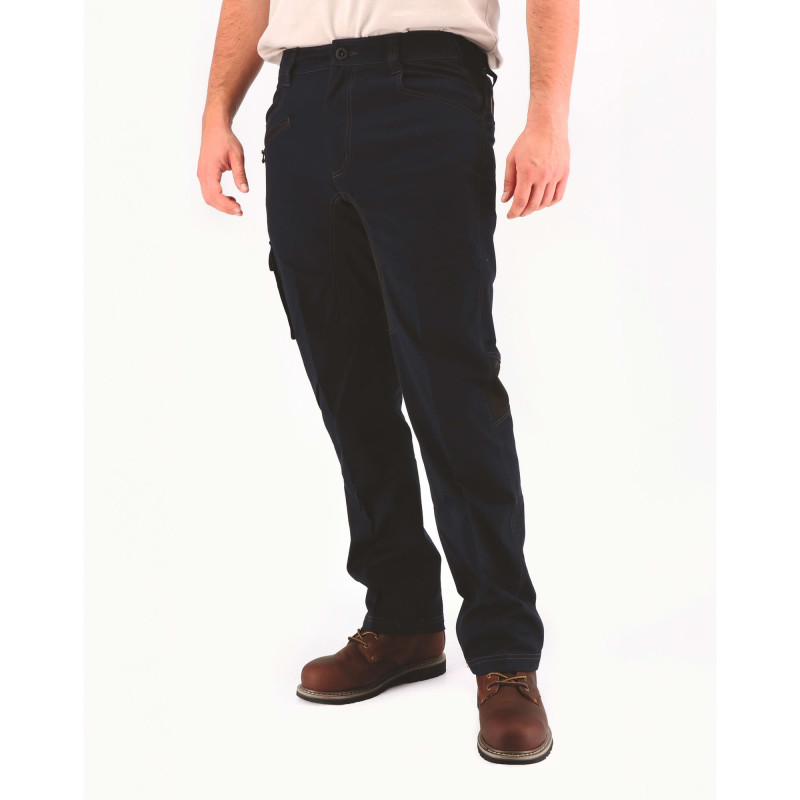 Pantalon De Travail Slim – Caterpillar Operator Flex Bleu – Twill Stretch 250 g – Multi-Poches – Souplesse & Confort