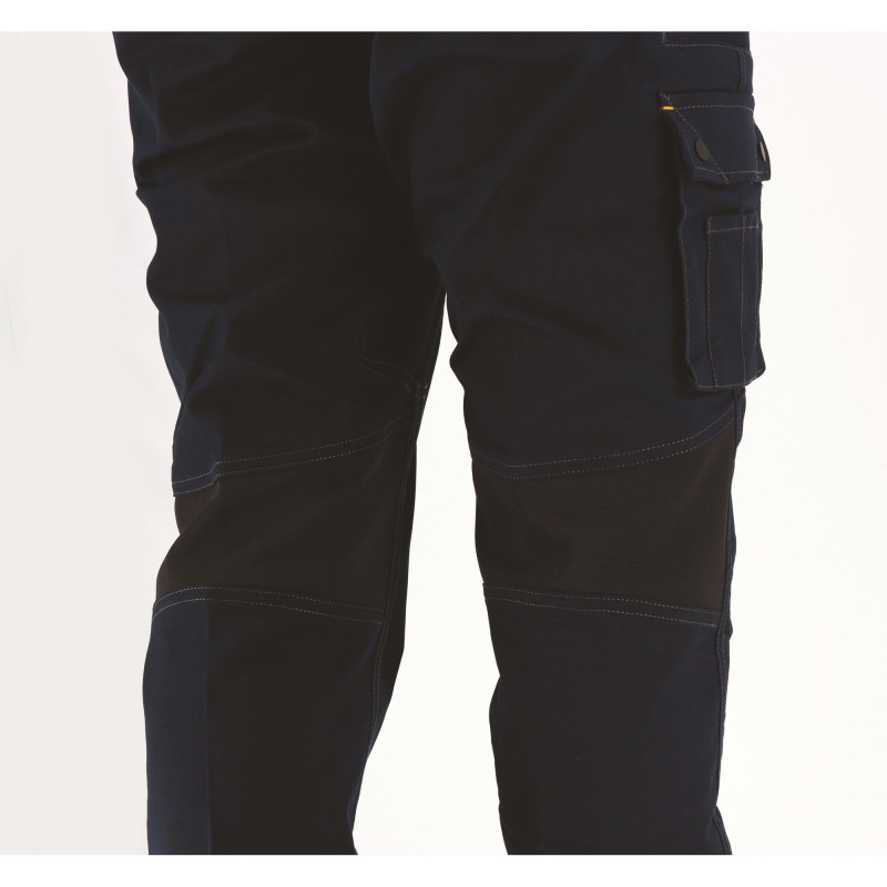 Pantalon De Travail Slim – Caterpillar Operator Flex Bleu – Twill Stretch 250 g – Multi-Poches – Souplesse & Confort