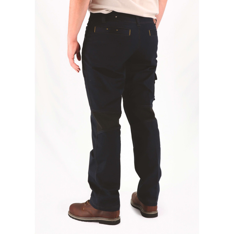 Pantalon De Travail Slim – Caterpillar Operator Flex Bleu – Twill Stretch 250 g – Multi-Poches – Souplesse & Confort