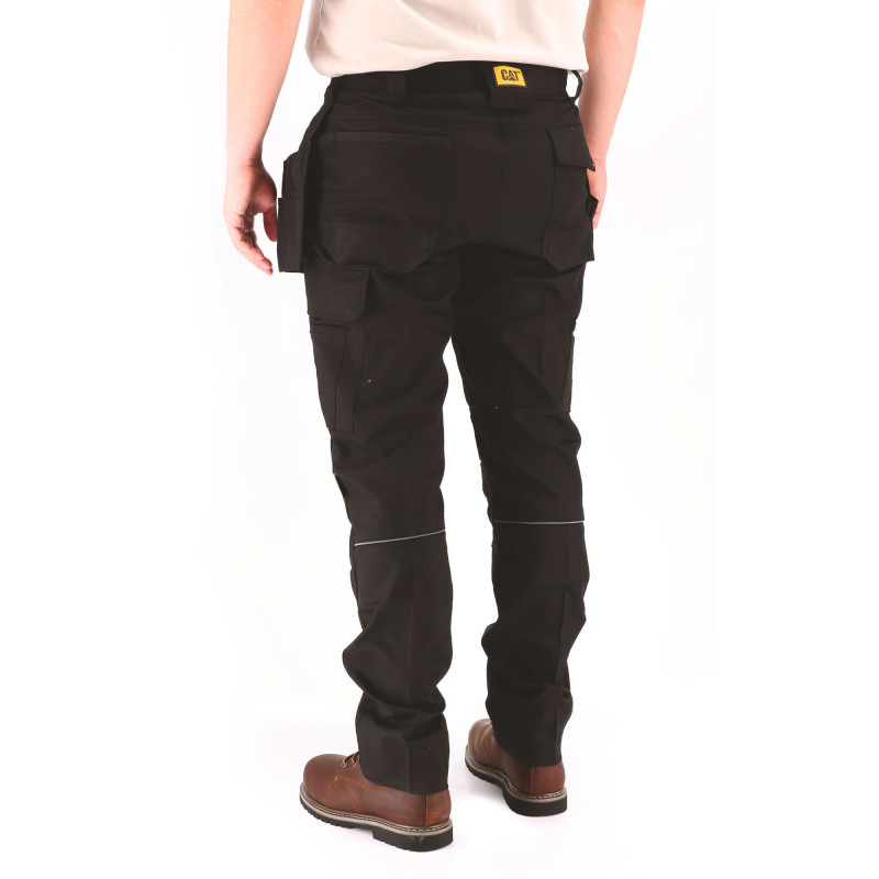 Pantalon De Travail Multi-Poches – Caterpillar Trades Noir – Denim Stretch – Coupe Slim – Confort & Résistance