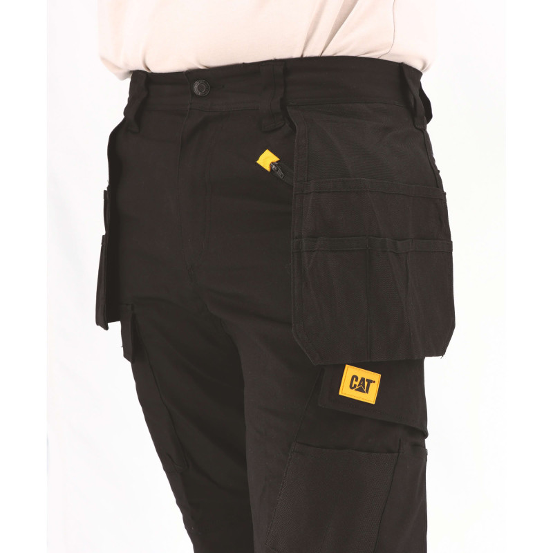 Pantalon De Travail Multi-Poches – Caterpillar Trades Noir – Denim Stretch – Coupe Slim – Confort & Résistance