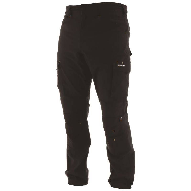 Pantalon De Travail Slim – Caterpillar Nexus Noir – Stretch Léger – 50% Coton – Genoux Renforcés – Multi-Poches