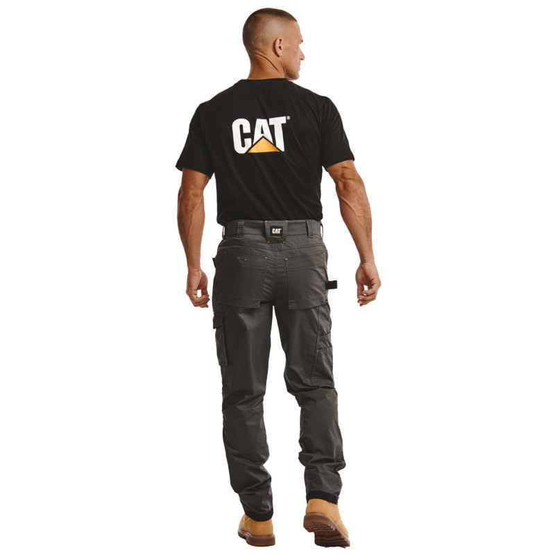 Pantalon De Travail Holster Slim – Caterpillar Nexus Holster Gris – Stretch Renforcé – Genoux Renforcés – Multi-Poches