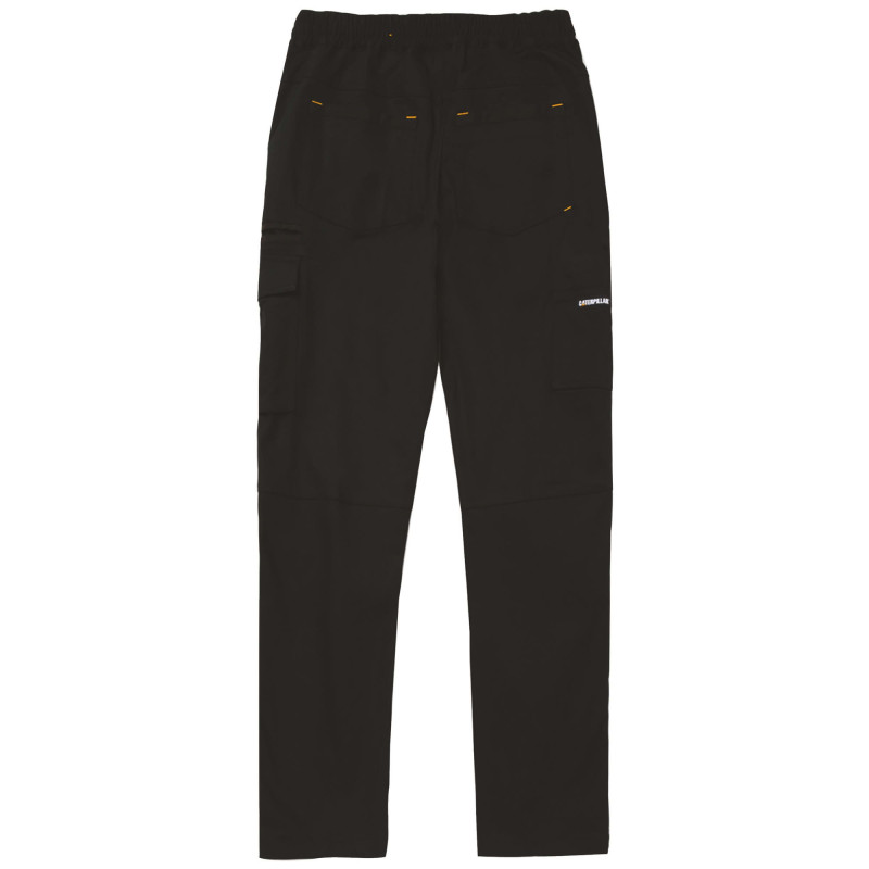 Pantalon De Travail Baggy Slim – Caterpillar Dynamic Noir – 97% Coton – Taille Élastique – Genoux Renforcés Oxford