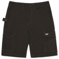 Short De Travail Stretch – Caterpillar Essential Noir – 65% Polyester / 33% Coton / 2% Élasthanne – Coupe Slim – Multi-Poches