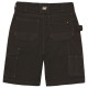 Short De Travail Stretch – Caterpillar Essential Noir – 65% Polyester / 33% Coton / 2% Élasthanne – Coupe Slim – Multi-Poches