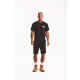Short De Travail Stretch – Caterpillar Essential Noir – 65% Polyester / 33% Coton / 2% Élasthanne – Coupe Slim – Multi-Poches